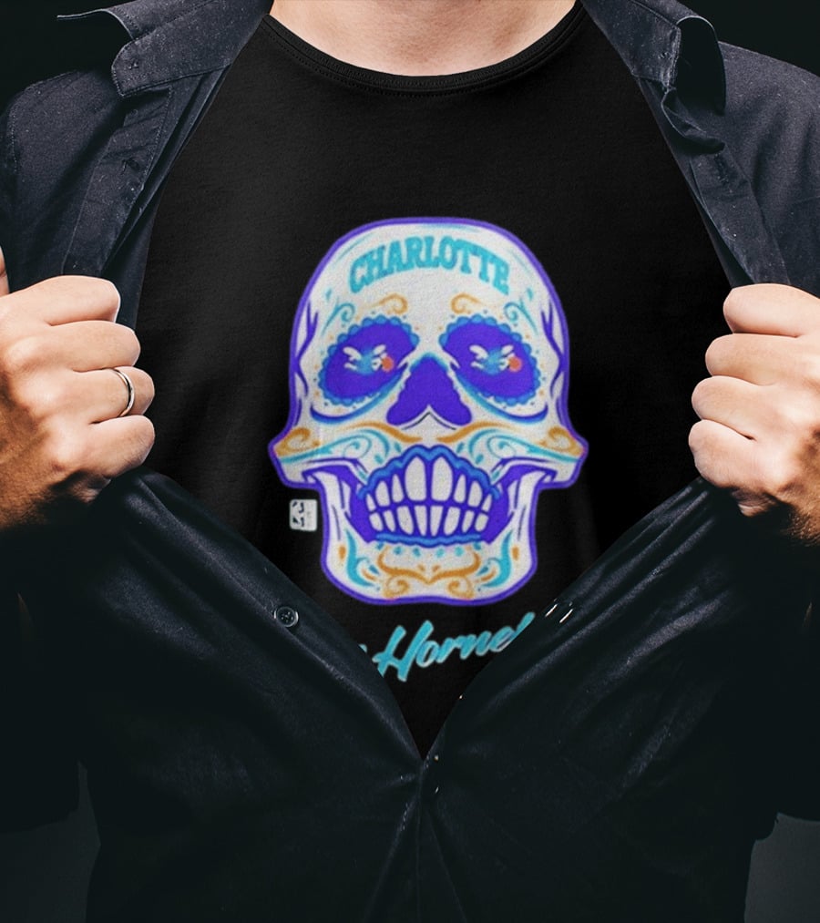 Charlotte Los Hornets Día De Los Muertos 2026 Celebration T-Shirt