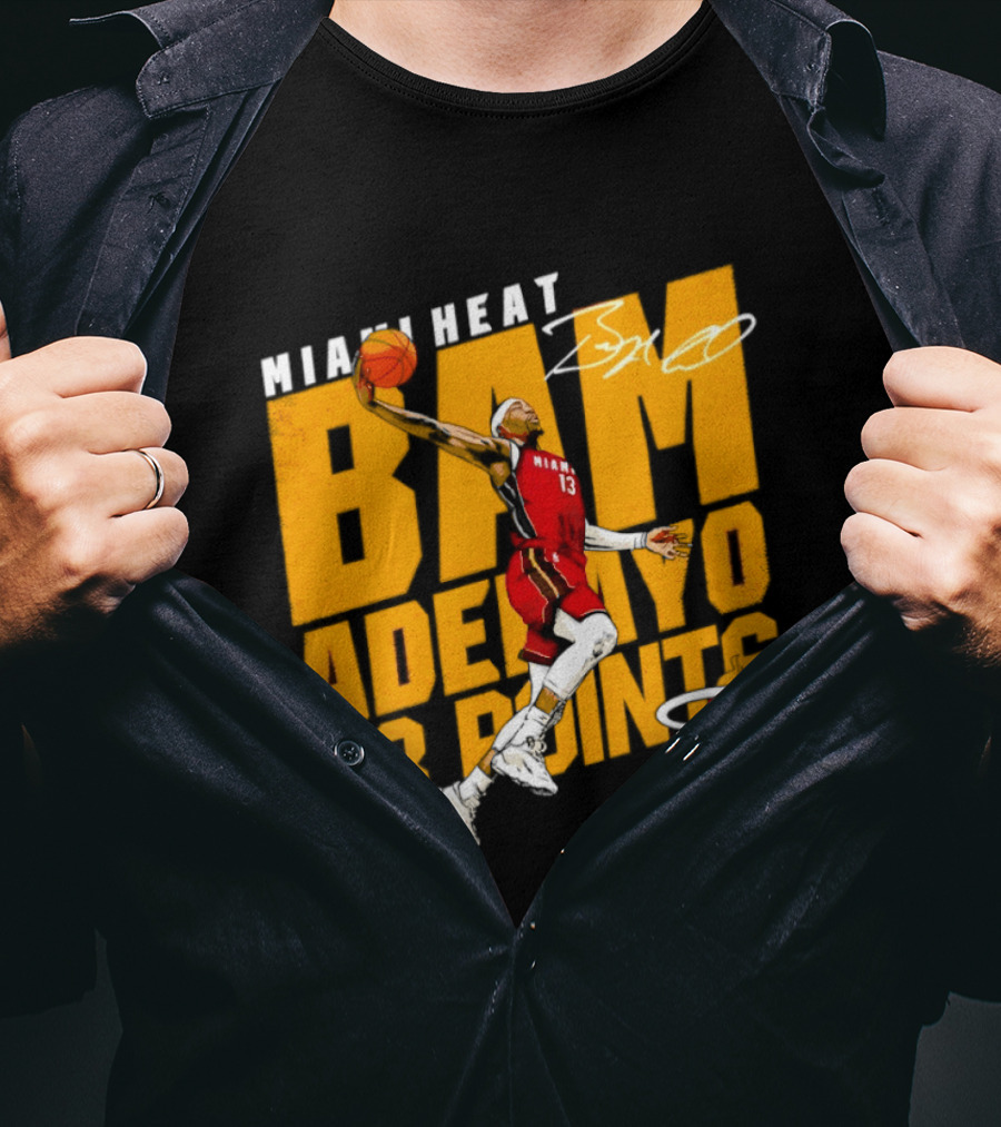Miami Heat Bam Adebayo 83 Points Basketball Dunk T-Shirt