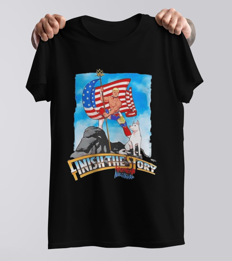 Cody Rhodes Finish The Story American Nightmare WWE Flag T-Shirt