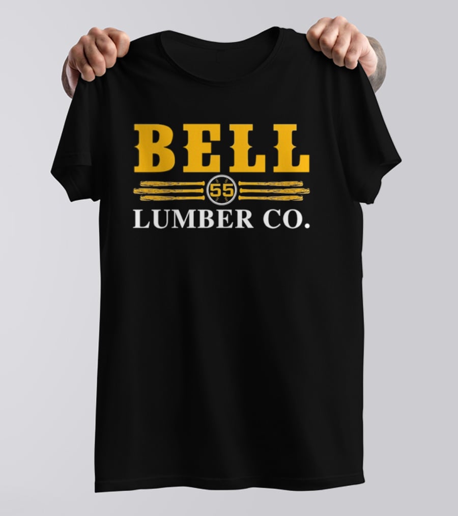 Bell Lumber Co 55 Vintage Style Timber Industry Heritage T-Shirt