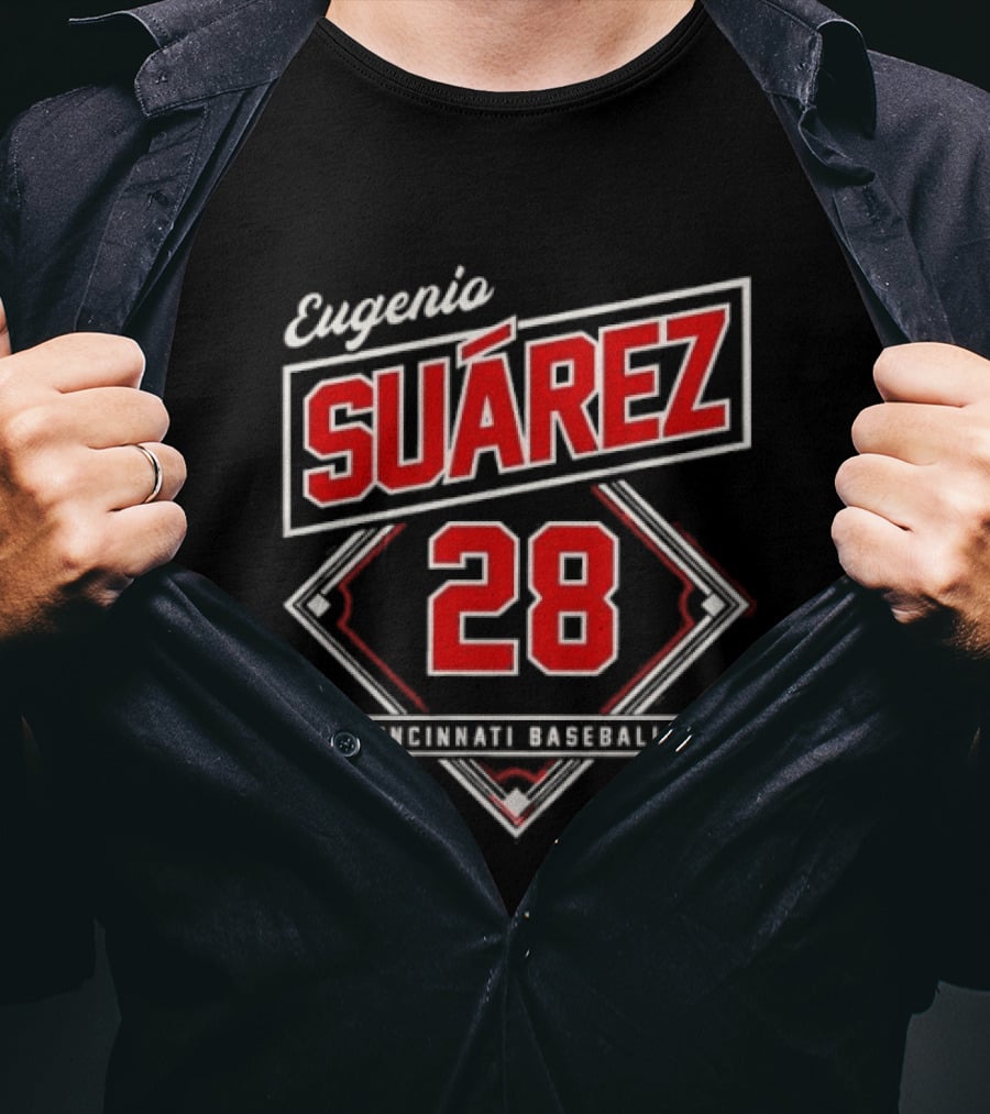 Eugenio Suárez 28 Cincinnati Baseball Diamond Player T-Shirt