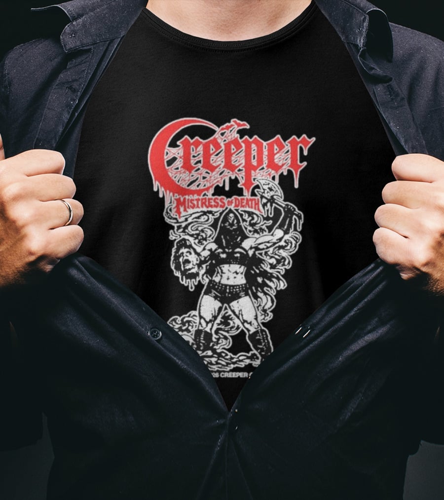 Creeper Mistress Of Death Creepercult 2023 T-Shirt