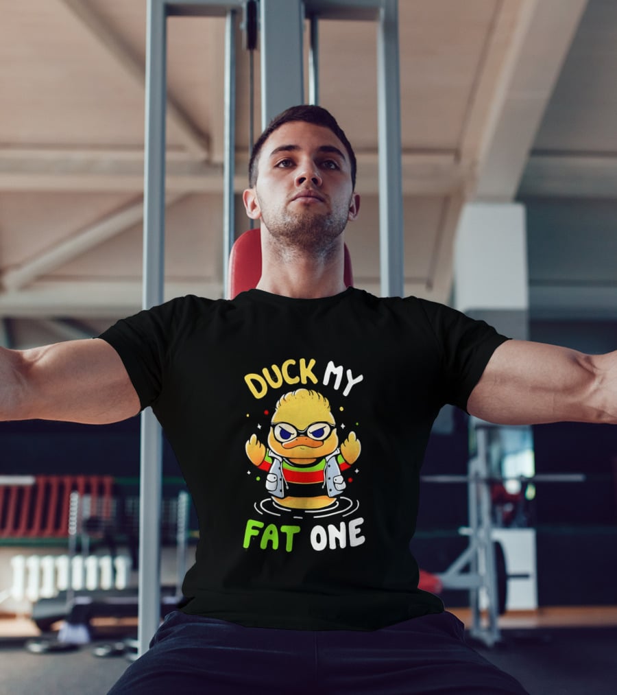 Duck My Fat One Middle Finger Delightful Derek X Duck T-Shirt