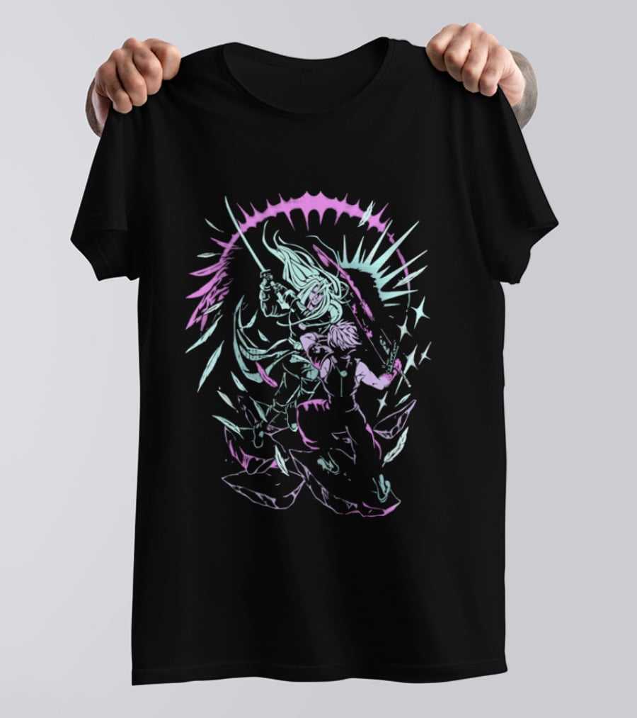 Final Fantasy Seven Seconds Till The End Iconic Battle Scene Cloud And Sephiroth T-Shirt