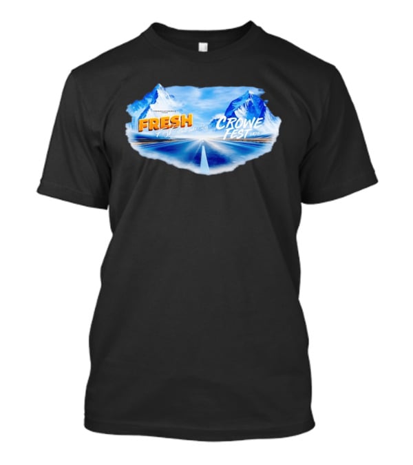 Fresh Fest Salt Lake City 2026 Crowe Fest 2026 Mountain Road Trip T-Shirt