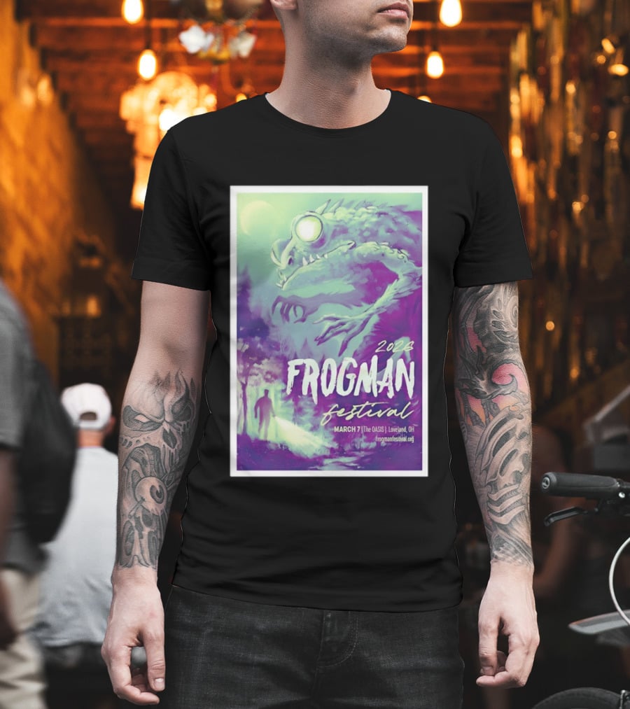 2026 Frogman Festival Loveland OH March 7 At The Oasis T-Shirt