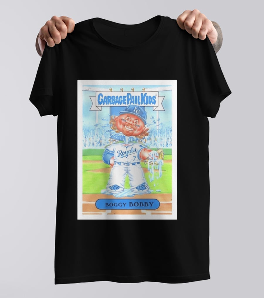 Garbage Pail Kids Boggy Bobby Royals KC Baseball Card T-Shirt