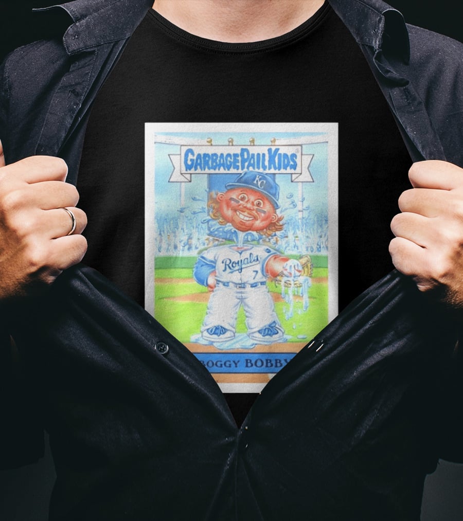 Garbage Pail Kids Boggy Bobby Royals KC Baseball Card T-Shirt