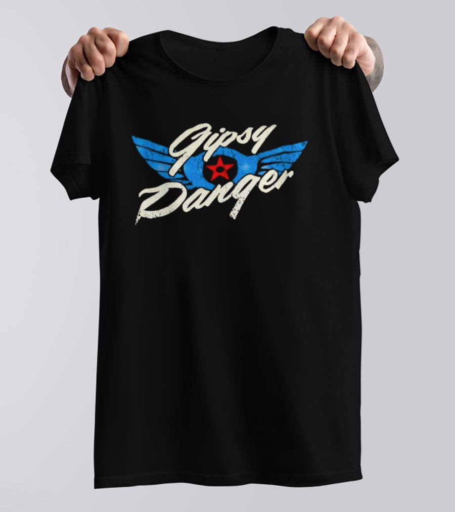 Gipsy Danger Blue Wings Red Star T-Shirt