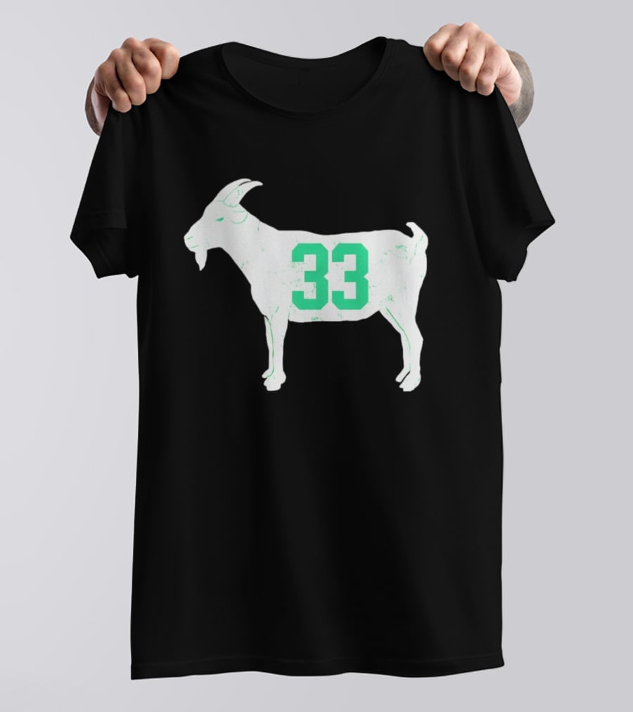 Larry Bird Goat 33 Boston Celtics St Patrick's Day Basketball T-Shirt