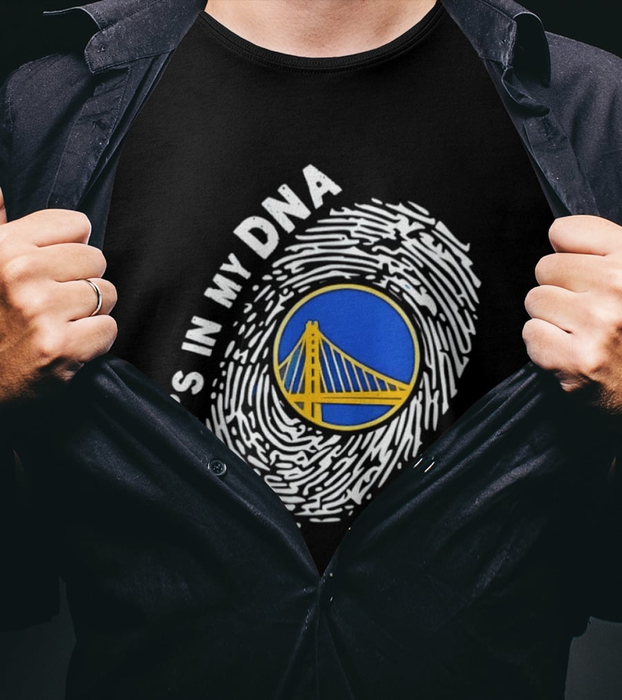 Golden State Warriors It's In My DNA Fingerprint Basketball T-Shirt