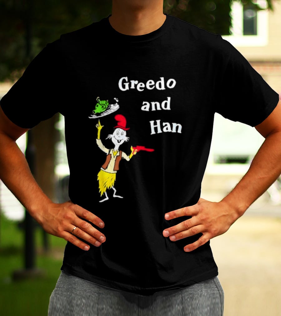 Greedo And Han Dr Seuss Blaster T-Shirt