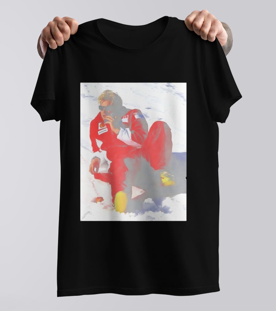 Ice Man Kimi Raikkonen F1 Ferrari Team Racing Legend T-Shirt