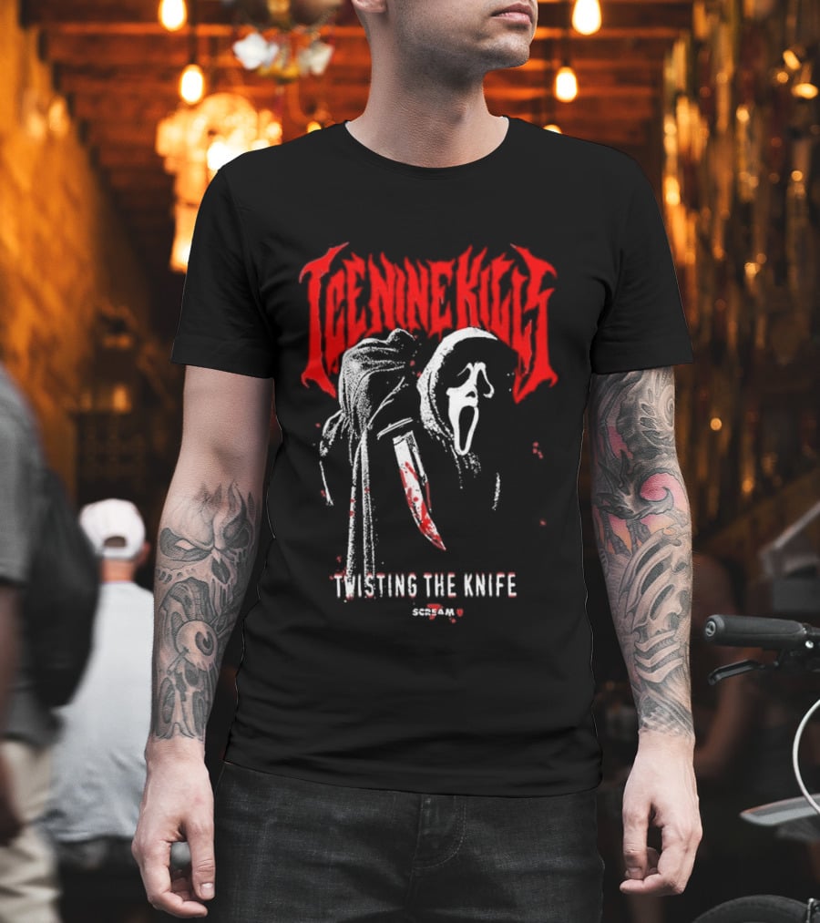 Ice Nine Kills Twisting The Knife Ghostface Scream 7 T-Shirt