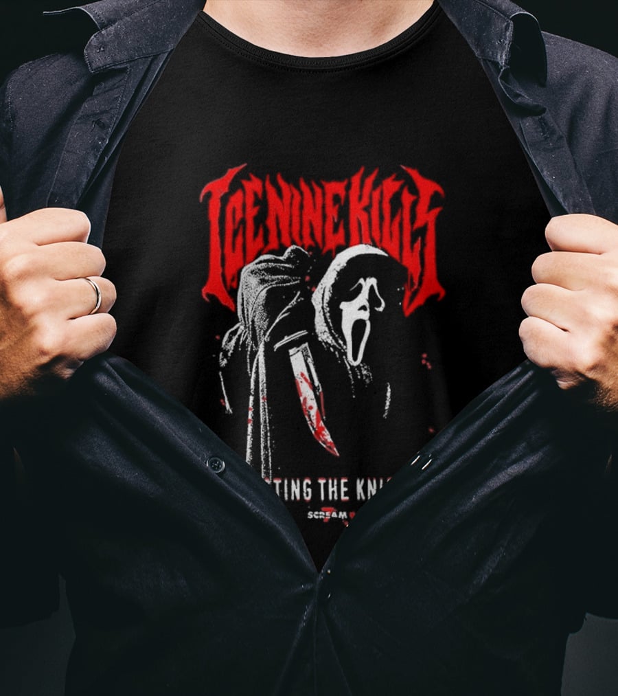 Ice Nine Kills Twisting The Knife Ghostface Scream 7 T-Shirt