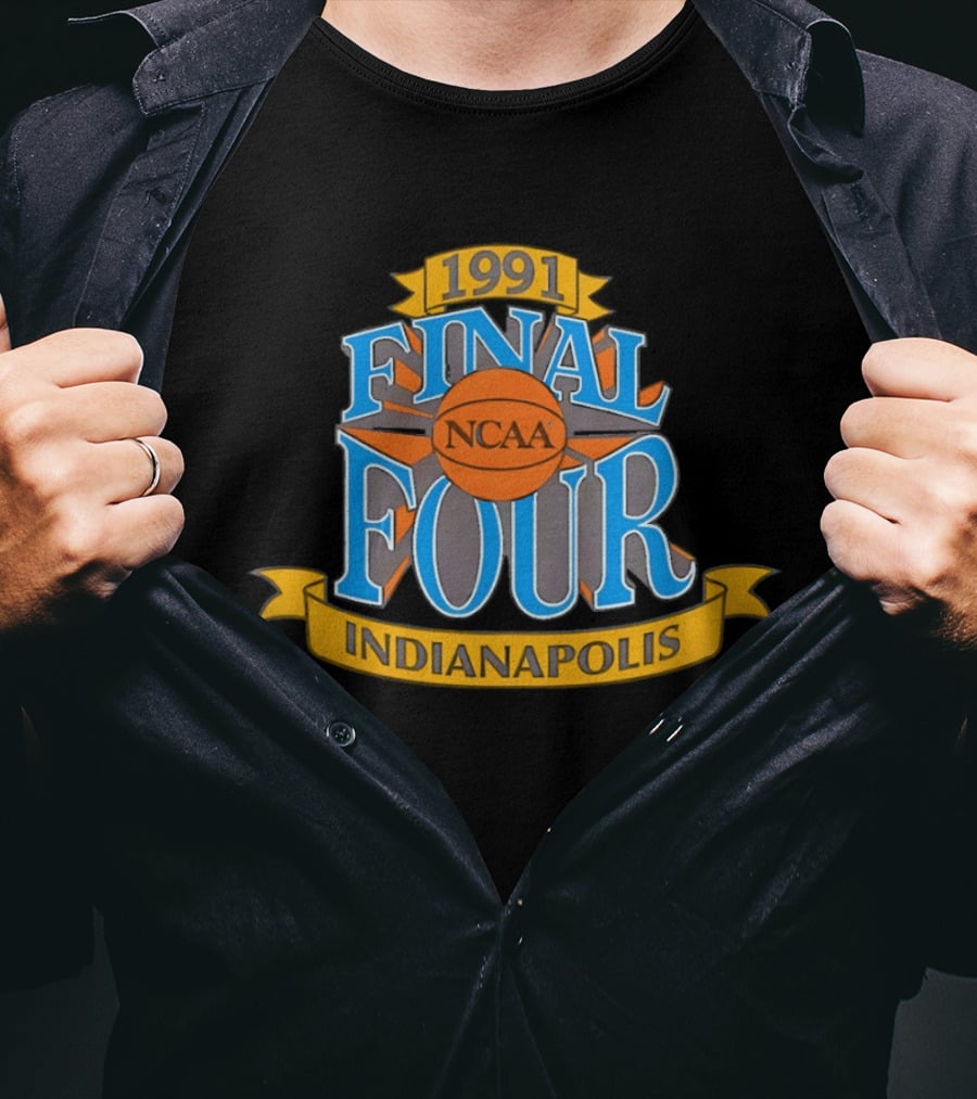 1991 Indianapolis NCAA Final Four Basketball Tournament T-Shirt
