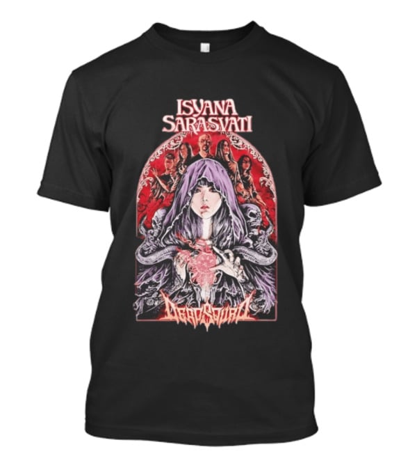 Isyana Sarasvati Deadsquad Collaboration Gothic Band T-Shirt
