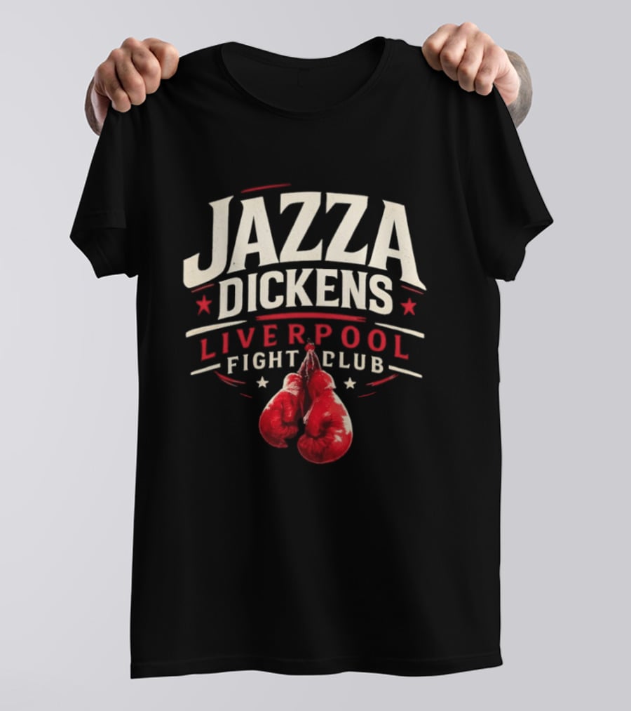 Jazza Dickens Liverpool Fight Club Boxing Gloves T-Shirt