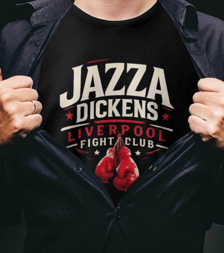 Jazza Dickens Liverpool Fight Club Boxing Gloves T-Shirt