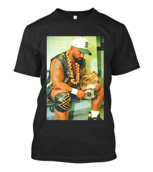 Kobe Carter Colby Carter Pro Wrestling Championship Belt And Beaded Necklace T-Shirt