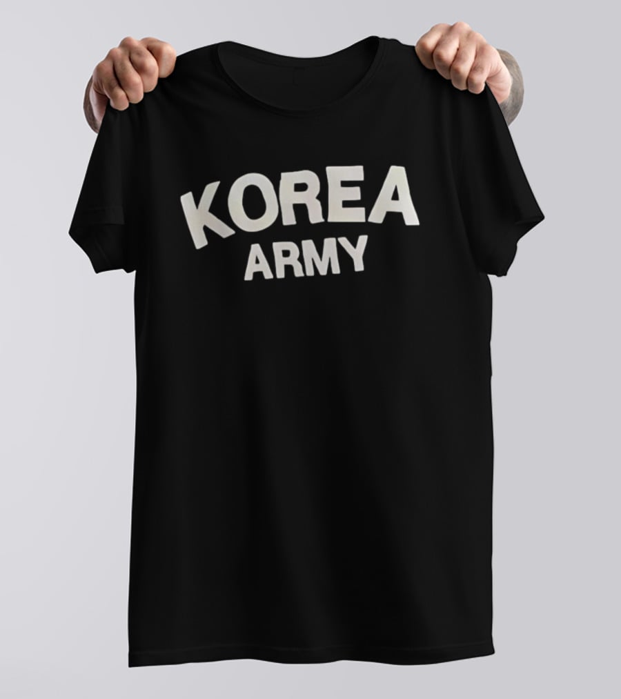 Korea Army Lettering T-Shirt