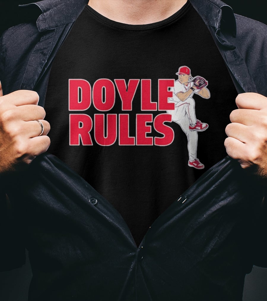 Doyle Rules St Louis Cardinals Pitcher Action T-Shirt