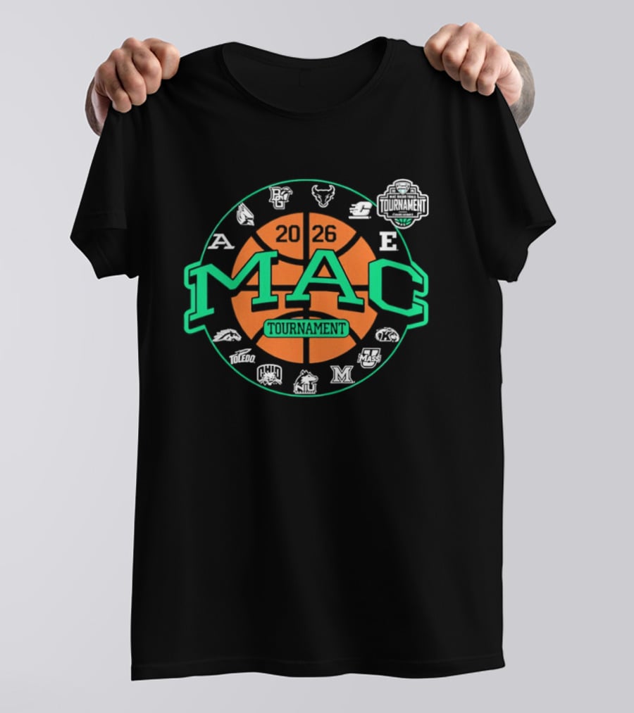 MAC Basketball Tournament Team Emblems And Logos T-Shirt