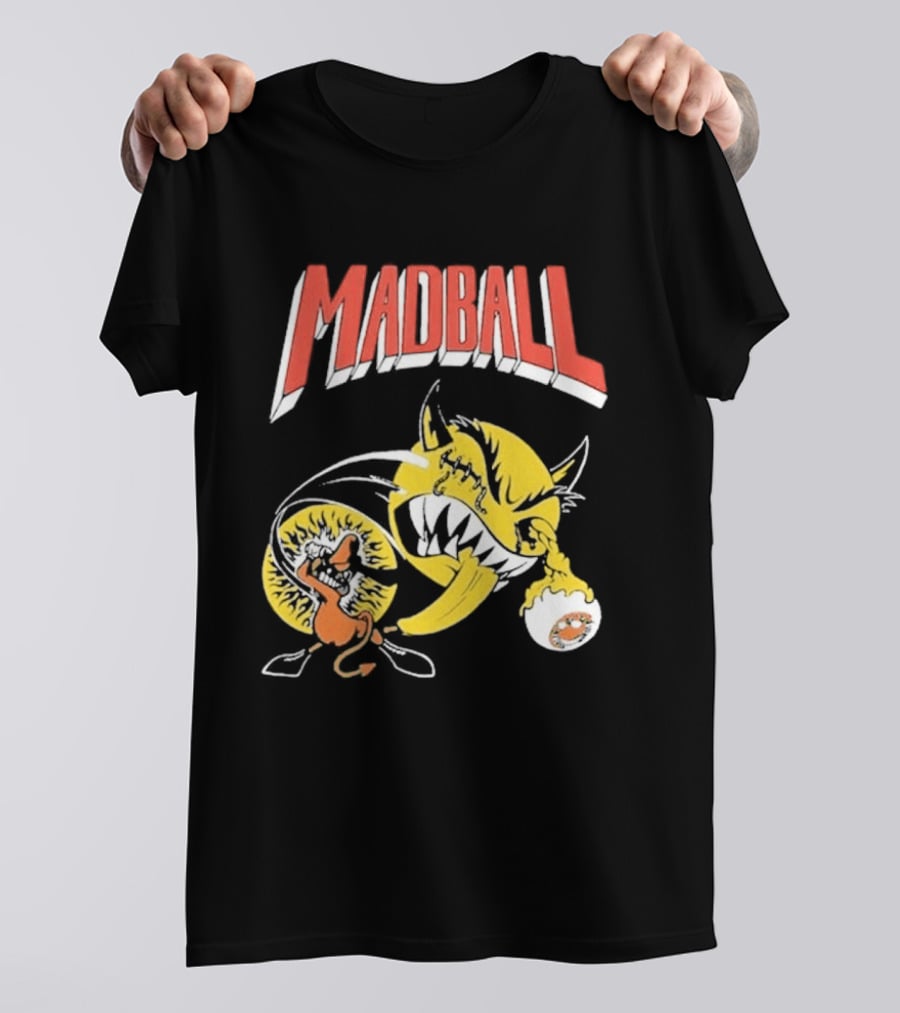 Madball South America Tour March 2026 Yellow Angry Character With Baseball Bat T-Shirt