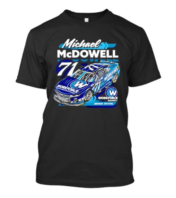 Michael McDowell 71 Workforce Racing Car NASCAR Team Racing T-Shirt
