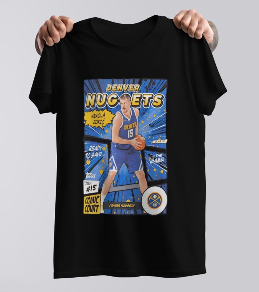 Denver Nuggets Nikola Jokic Comic Court Issue 15 T-Shirt