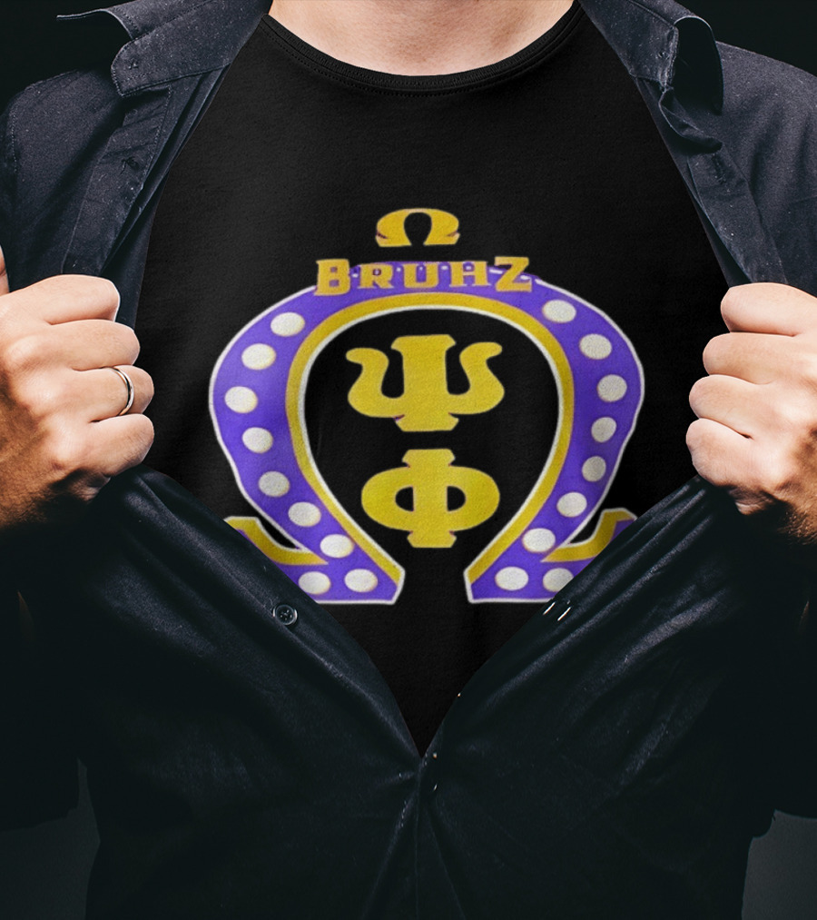 Omega Psi Phi Bruhz Greek Letters T-Shirt