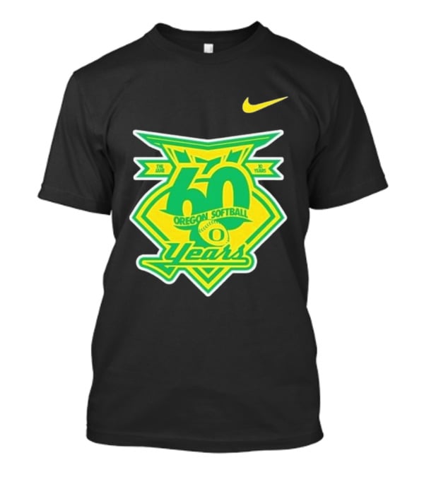 Nike Oregon Softball 60 Years Anniversary T-Shirt