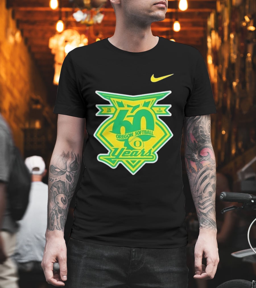 Nike Oregon Softball 60 Years Anniversary T-Shirt