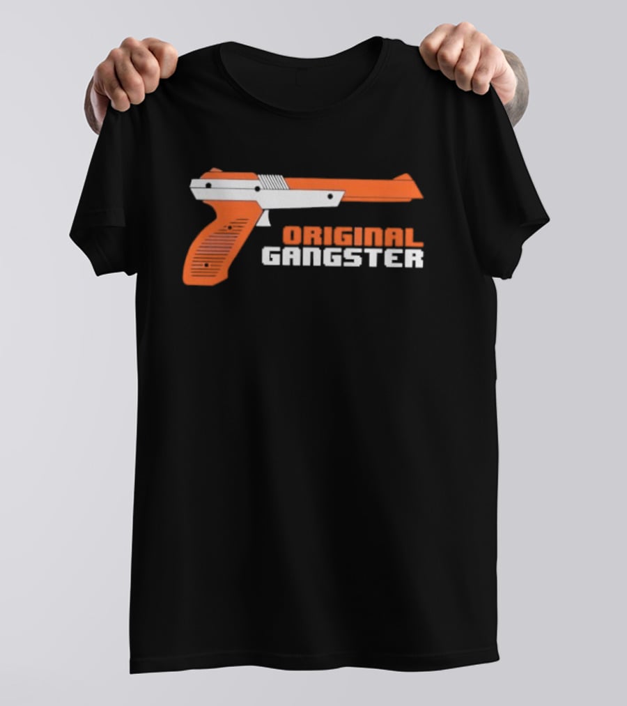 Original Gangster Orange Video Game Zapper Gun T-Shirt