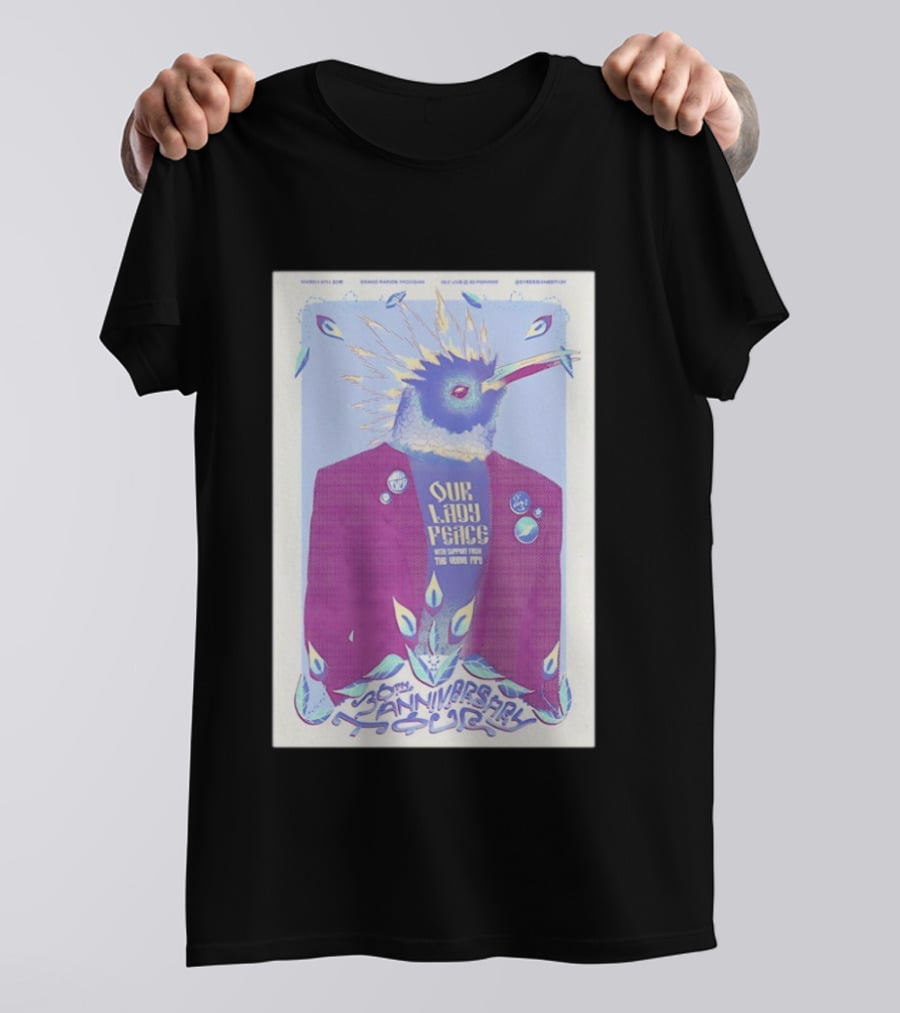 Grand Rapids March 8 2026 Our Lady Peace 30th Anniversary Tour T-Shirt