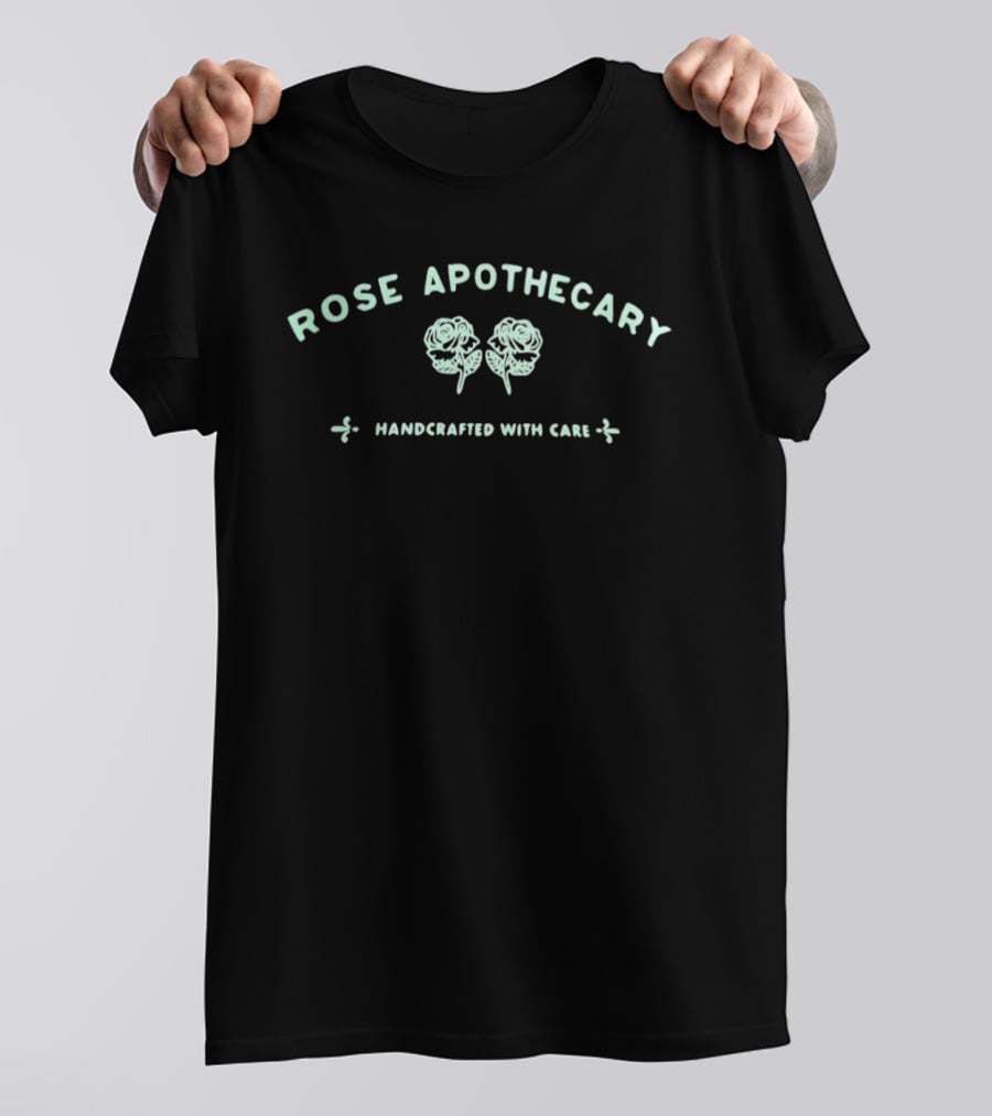 Rose Apothecary Handcrafted With Care Roses Floral T-Shirt