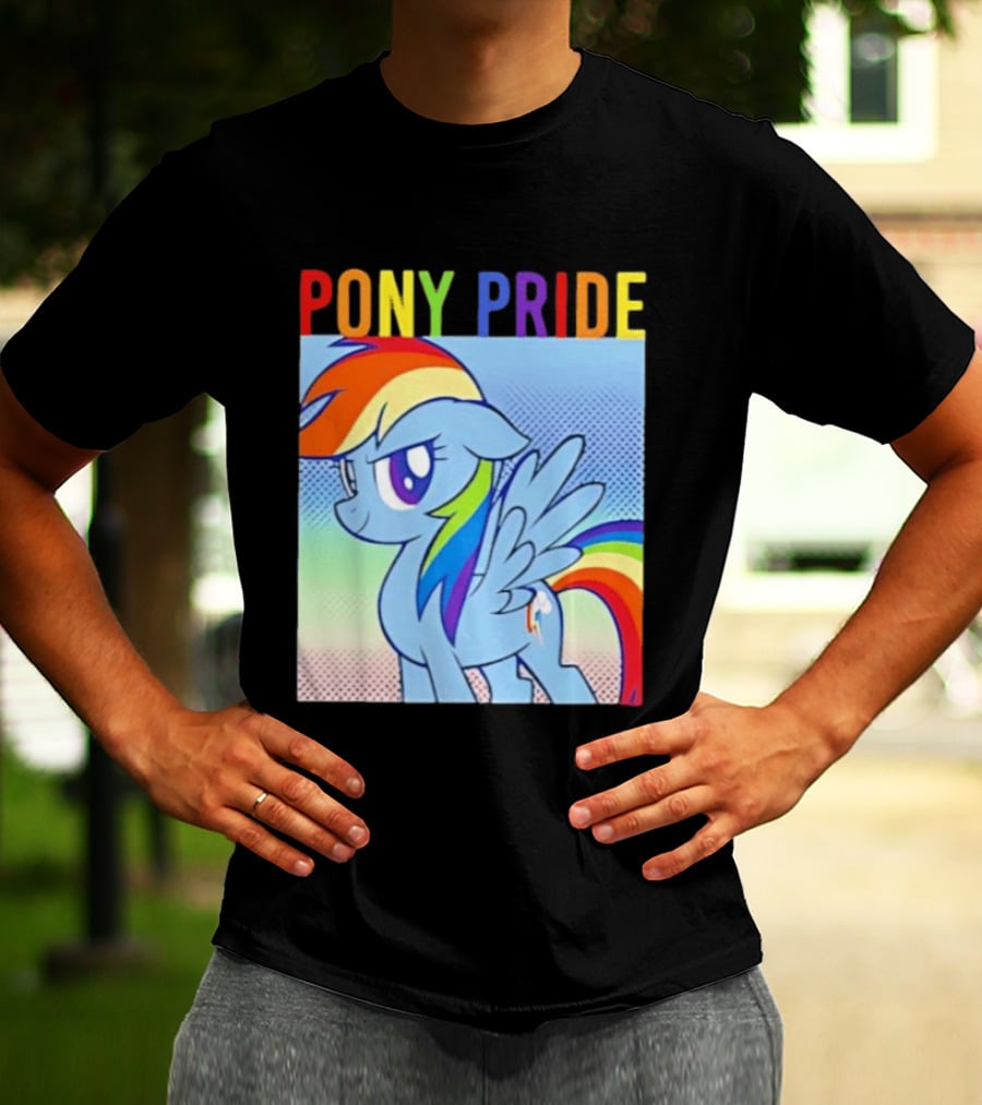 Rainbow Dash Pony Pride My Little Pony Rainbow T-Shirt