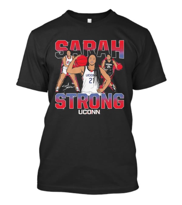 UConn Huskies Sarah Strong Basketball Player T-Shirt