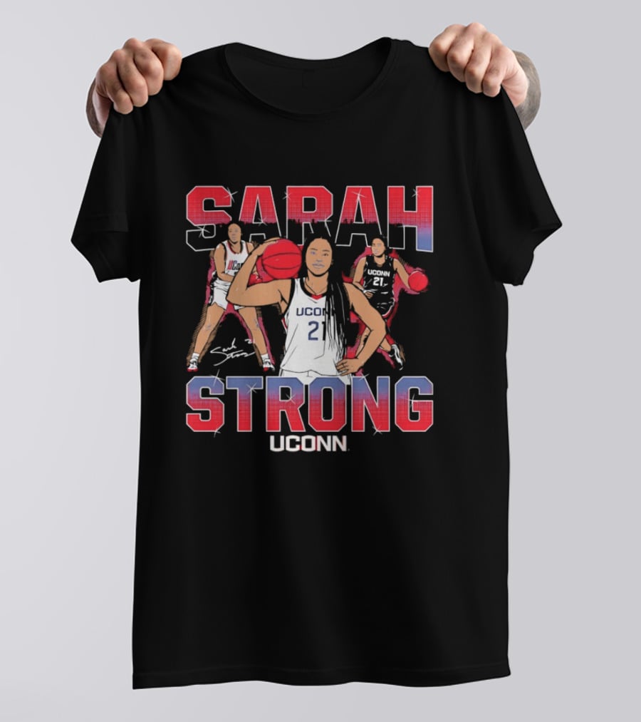 UConn Huskies Sarah Strong Basketball Player T-Shirt