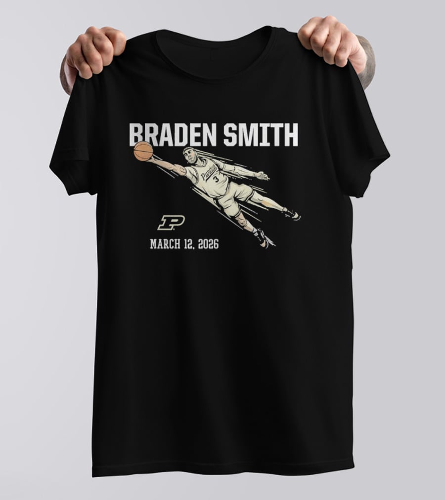 Purdue Basketball Braden Smith Diving March 12 2026 T-Shirt