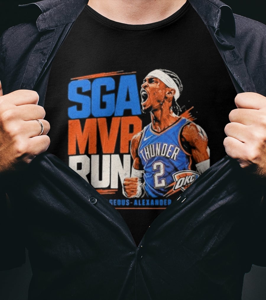 SGA MVP Run Shai Gilgeous Alexander OKC Thunder 2 T-Shirt