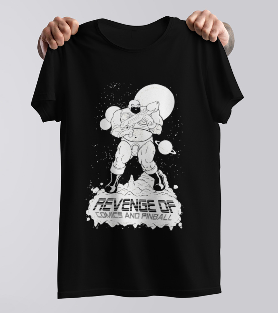Revenge Of Comics And Pinball Spacesuit Cosmic Warrior Planet Battle T-Shirt