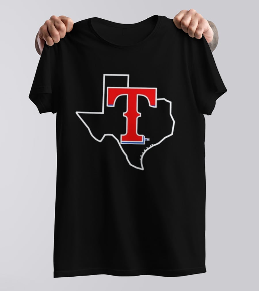 Texas Rangers MLB Iconic State T T-Shirt