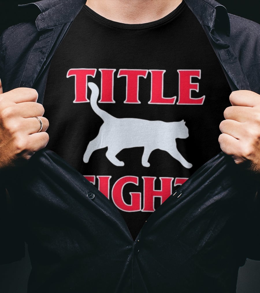 Title Fight Cat Silhouette Stray Rats Fanmade T-Shirt