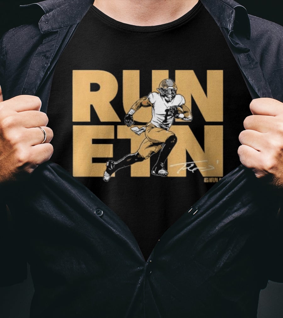 Travis Etienne Run ETN Football NOLA T-Shirt