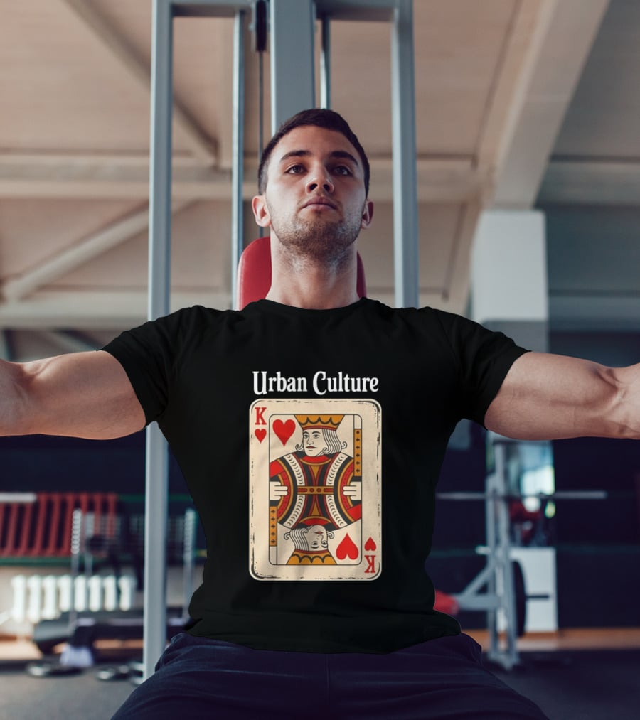 Urban Culture King Of Hearts Card T-Shirt