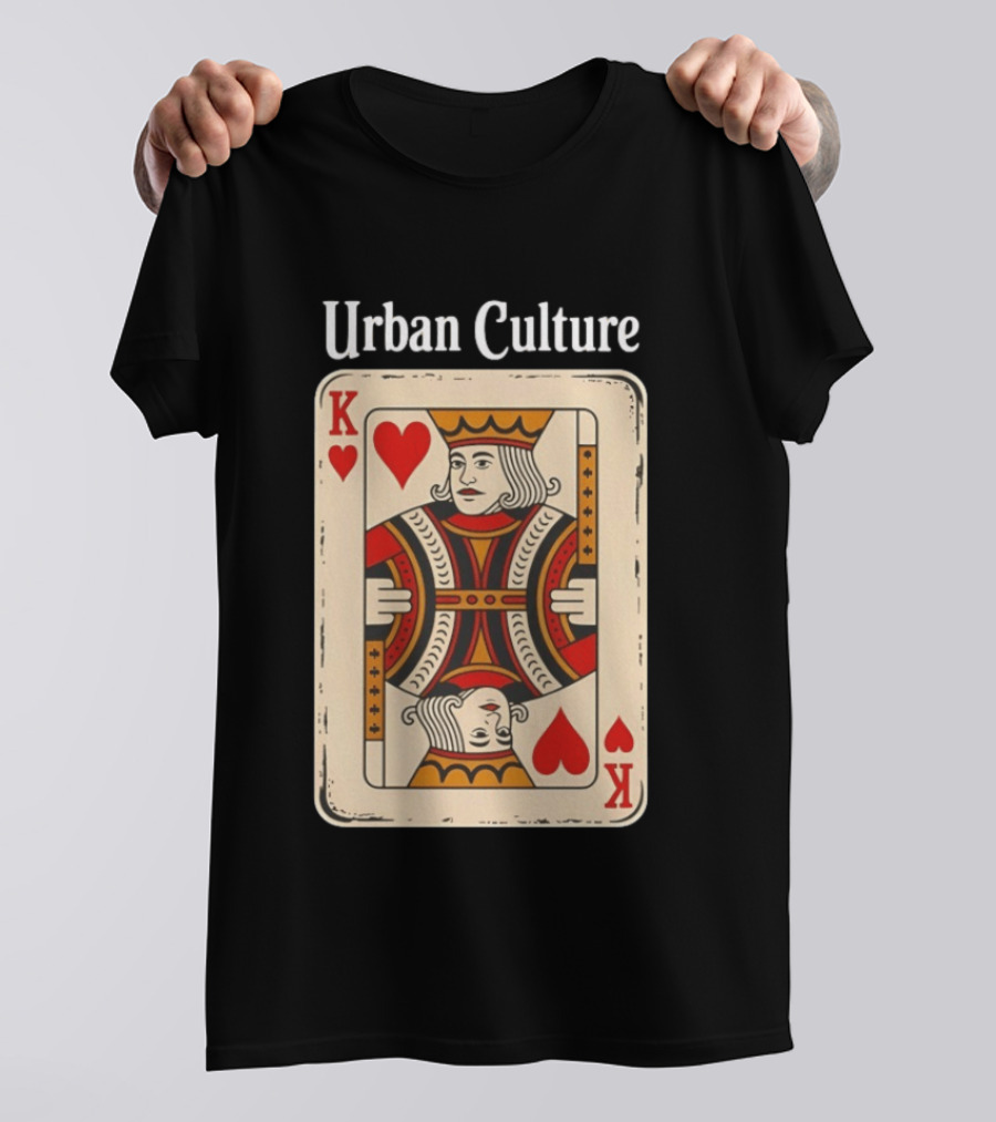 Urban Culture King Of Hearts Card T-Shirt