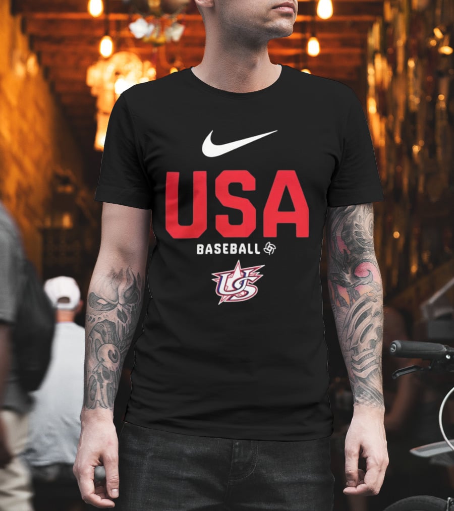 USA Baseball Nike Logo Team USA Sports Fan T-Shirt
