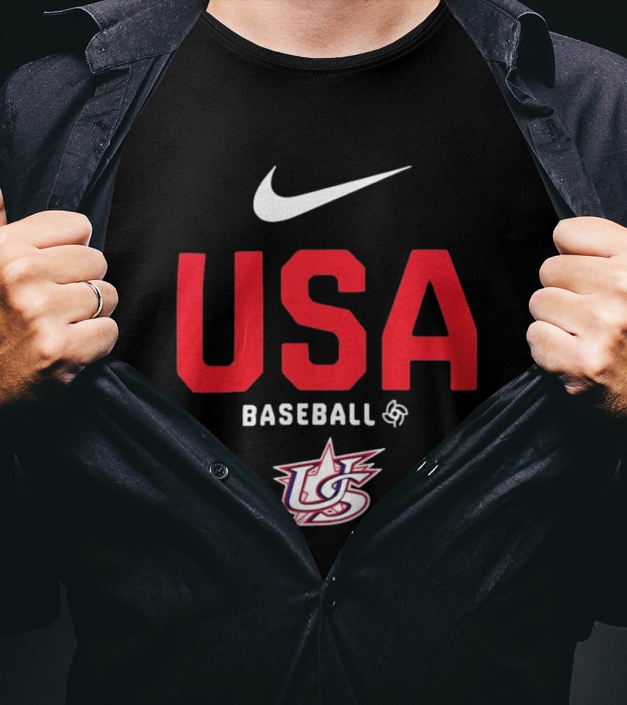 USA Baseball Nike Logo Team USA Sports Fan T-Shirt
