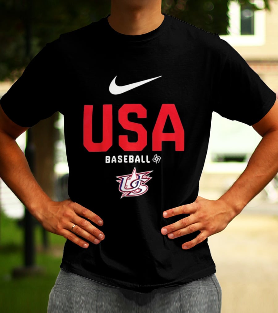 USA Baseball Nike Logo Team USA Sports Fan T-Shirt
